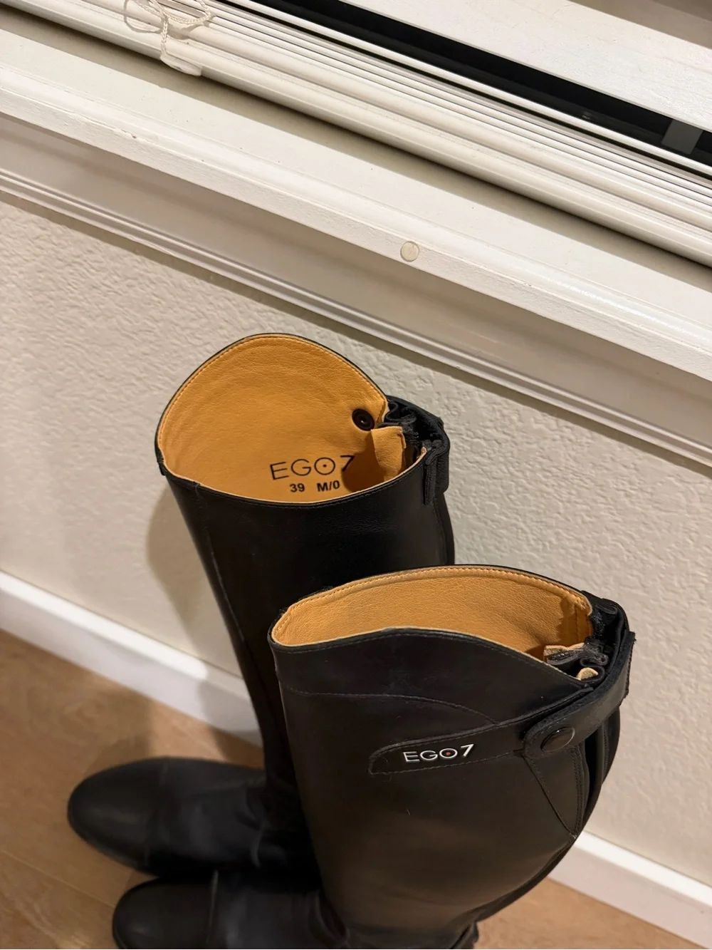 Black Ego7 Orion equestrian riding boots